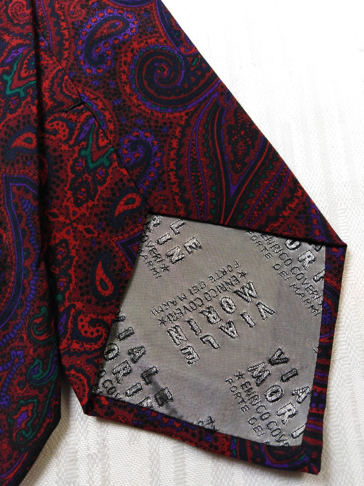 ENRICO COVERI MORIN 100% SILK TIE SETA CRAVATTA NECKTIE ITALY VINTAGE CLASSIC