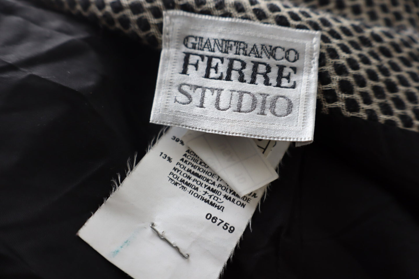 FERRE STUDIO GONNA LANA DONNA WOMAN WOOL SKIRT Tg. 46 VINTAGE CASUAL ITALY