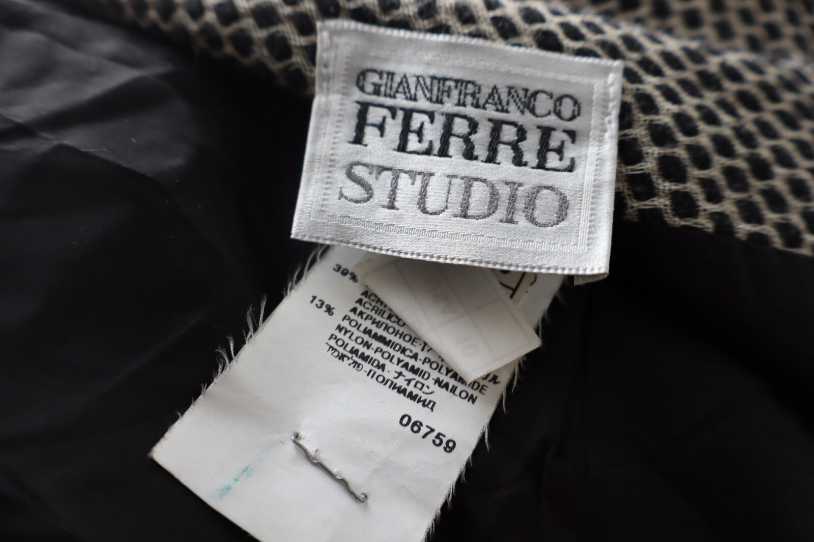 FERRE STUDIO GONNA LANA DONNA WOMAN WOOL SKIRT Tg. 46 VINTAGE CASUAL ITALY