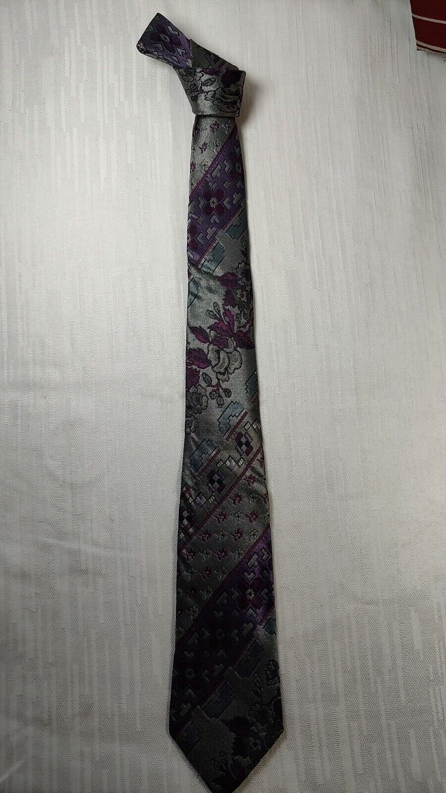 PROCHOWNICK 100%  SILK TIE SETA CRAVATTA NECKTIE MADE IN ITALY