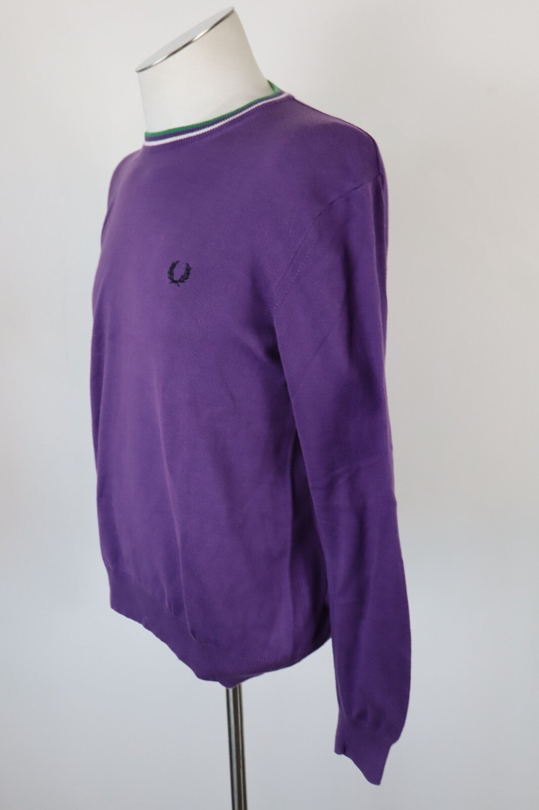FRED PERRY MAGLIONE RAGAZZO COTONE VINTAGE UOMO TG 14 ANNI MAN SWEATER CASUAL