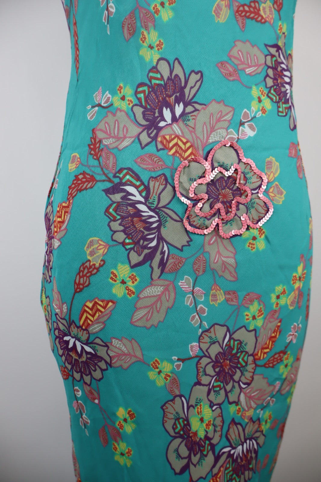 MAX&CO VESTITO SMANICATO DONNA ABITO TG 40 WOMAN CASUAL VINTAGE DRESS ADERENTE