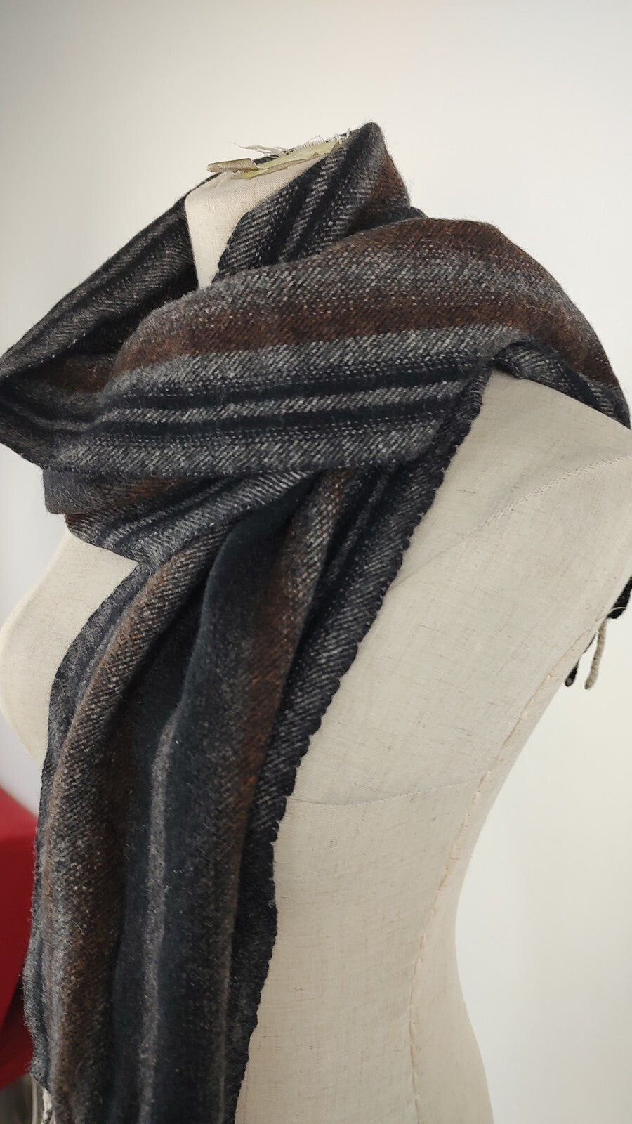 PIERRE CARDIN SCIARPA LANA WOOL UOMO DONNA WOMAN MAN VINTAGE CASUAL SCARF