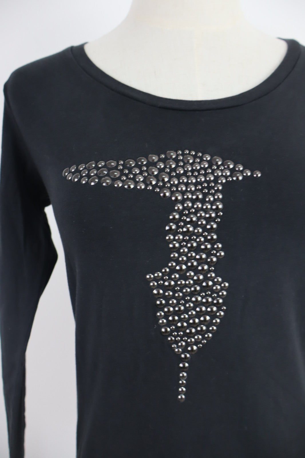 TRUSSARDI JEANS MAGLIA DONNA M WOMAN CASUAL VINTAGE T-SHIRT COTONE