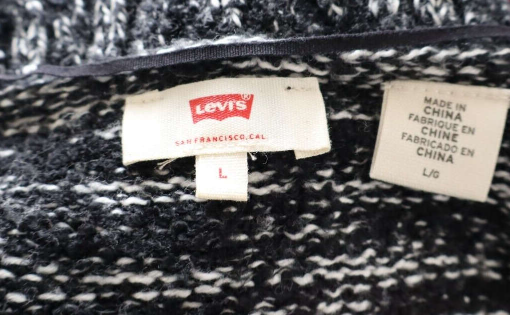 LEVI'S MAGLIONE SMANICATO GILET DONNA L WOMAN SWEATER VINTAGE CASUAL