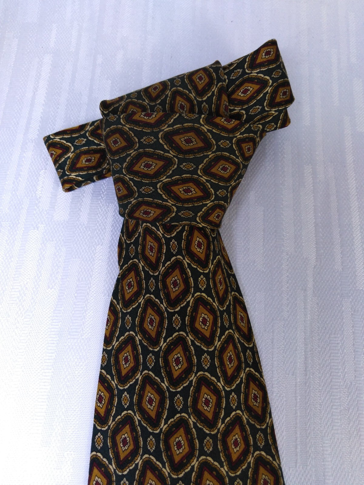 ALBERTO MUCCIOLO 100% SILK TIE SETA CRAVATTA NECKTIE MADE IN ITALY