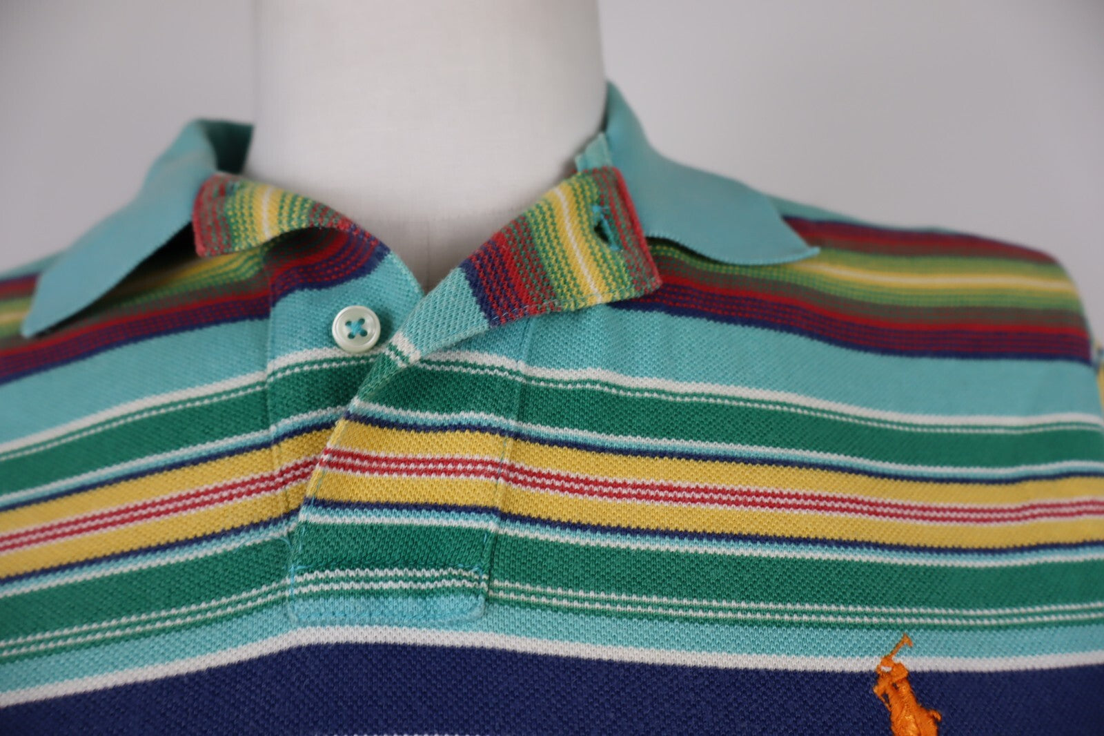 RALPH LAUREN POLO MAGLIA UOMO TG. M MAN COTONE T-SHIRT CASUAL VINTAGE