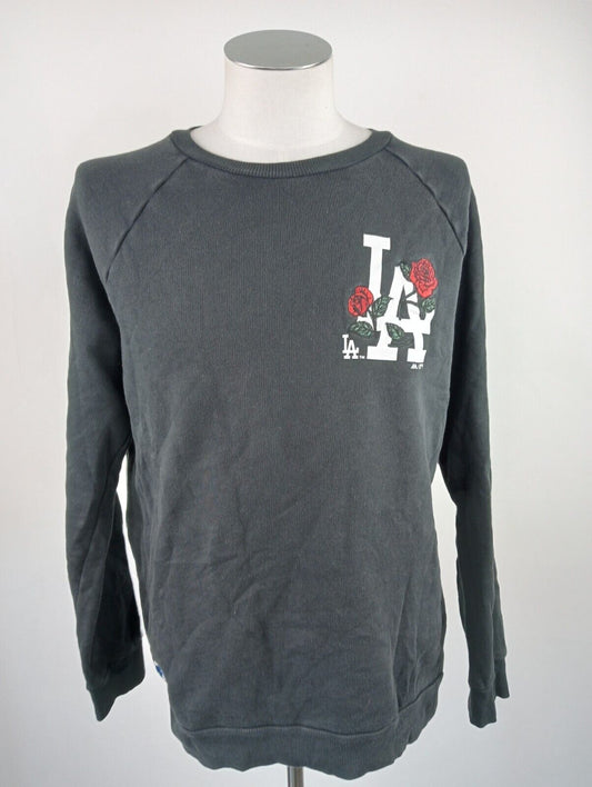 MAJESTIC MAJOR LEAGUE LA FELPA BASEBALL UOMO MAGLIA Tg L MAN SPORT  SWEATSHIRT
