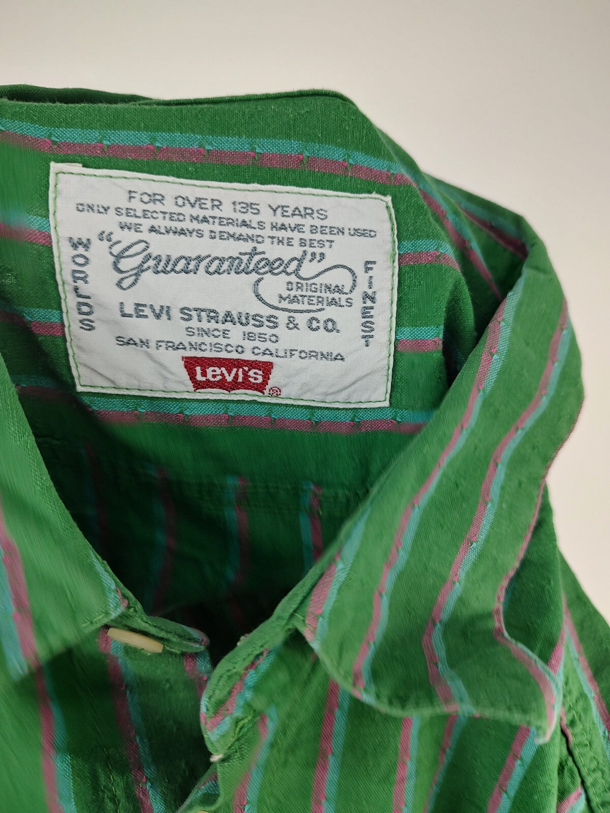 LEVI'S CAMICIA UOMO TG L MAN SHIRT CASUAL VINTAGE COTONE COTTON