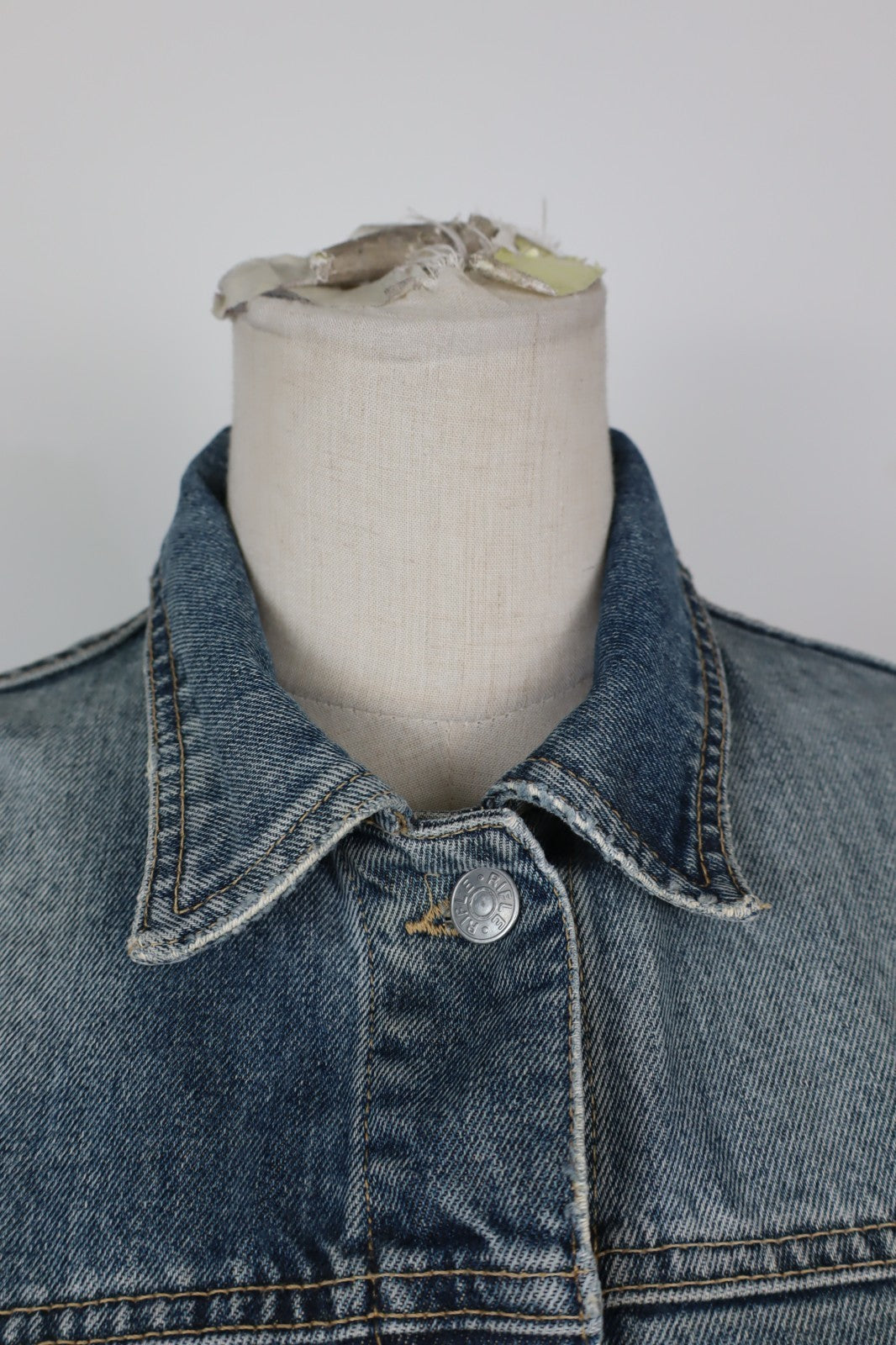 RIFLE GIACCA DONNA Tg M WOMAN CASUAL VINTAGE JACKET COTONE DENIM