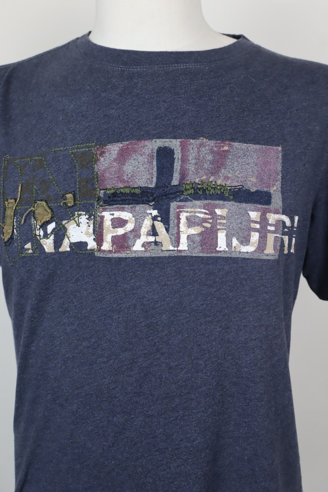 NAPAPIJRI MAGLIA UOMO TG. M MAN T-SHIRT VINTAGE CASUAL COTONE COTTON LOGO