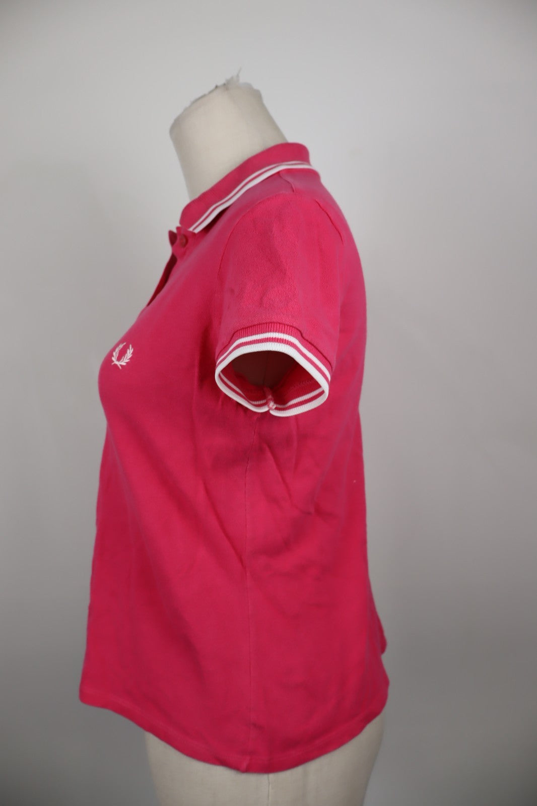 FRED PERRY  POLO MAGLIA DONNA COTONE TG S WOMAN SHIRT CASUAL VINTAGE COTONE LOGO