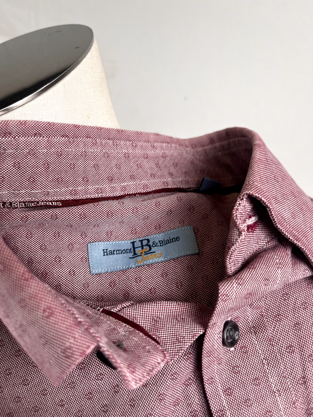 HARMONT & BLAINE CAMICIA COTONE SHIRT UOMO Tg L MAN VINTAGE CASUAL COTTON