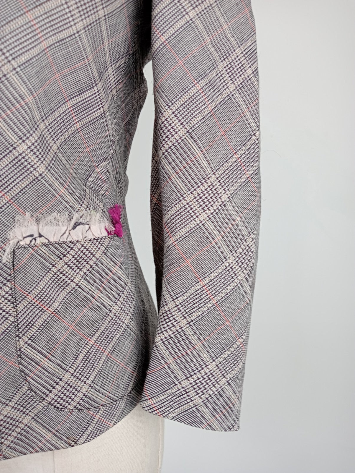 UNGARO FEVER BLAZER GIACCA DONNA LANA WOOL Tg 42 WOMAN CASUAL VINTAGE JACKET