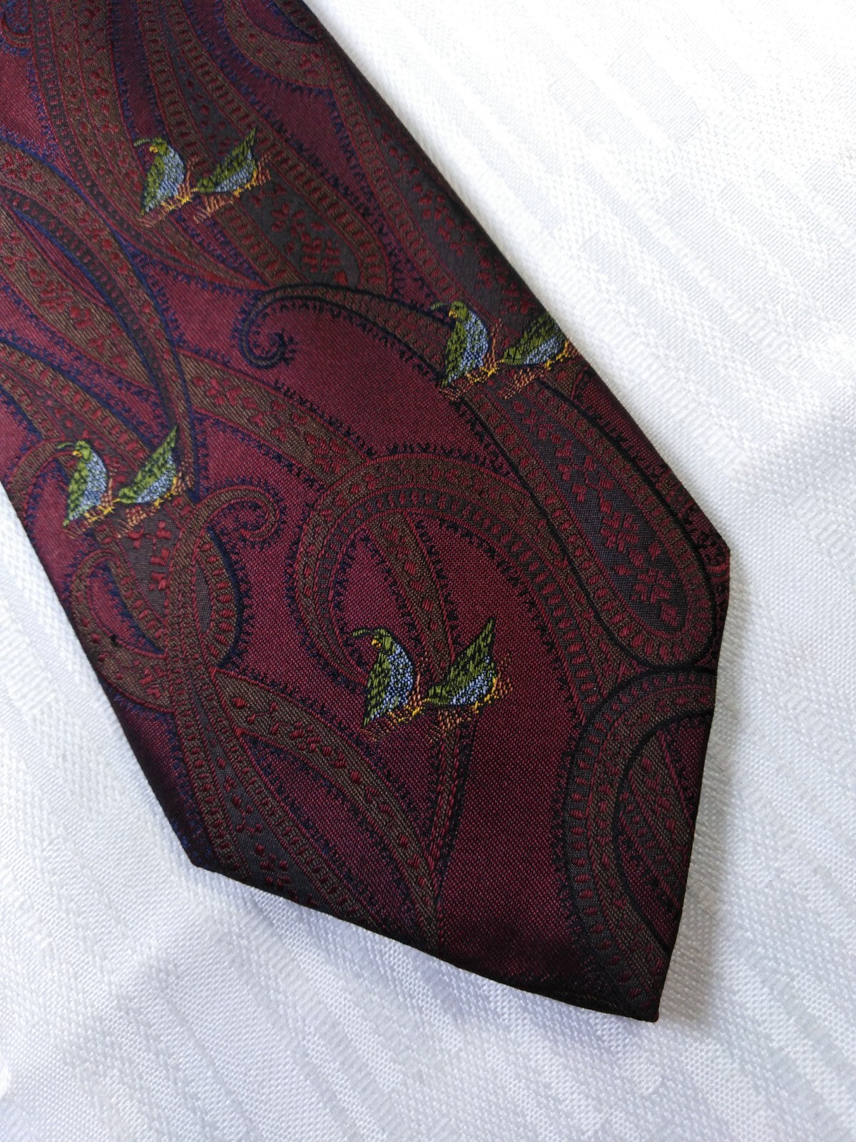 LES COPAINS 100% SETA SILK TIE CRAVATTA NECKTIE ITALY VINTAGE CLASSIC