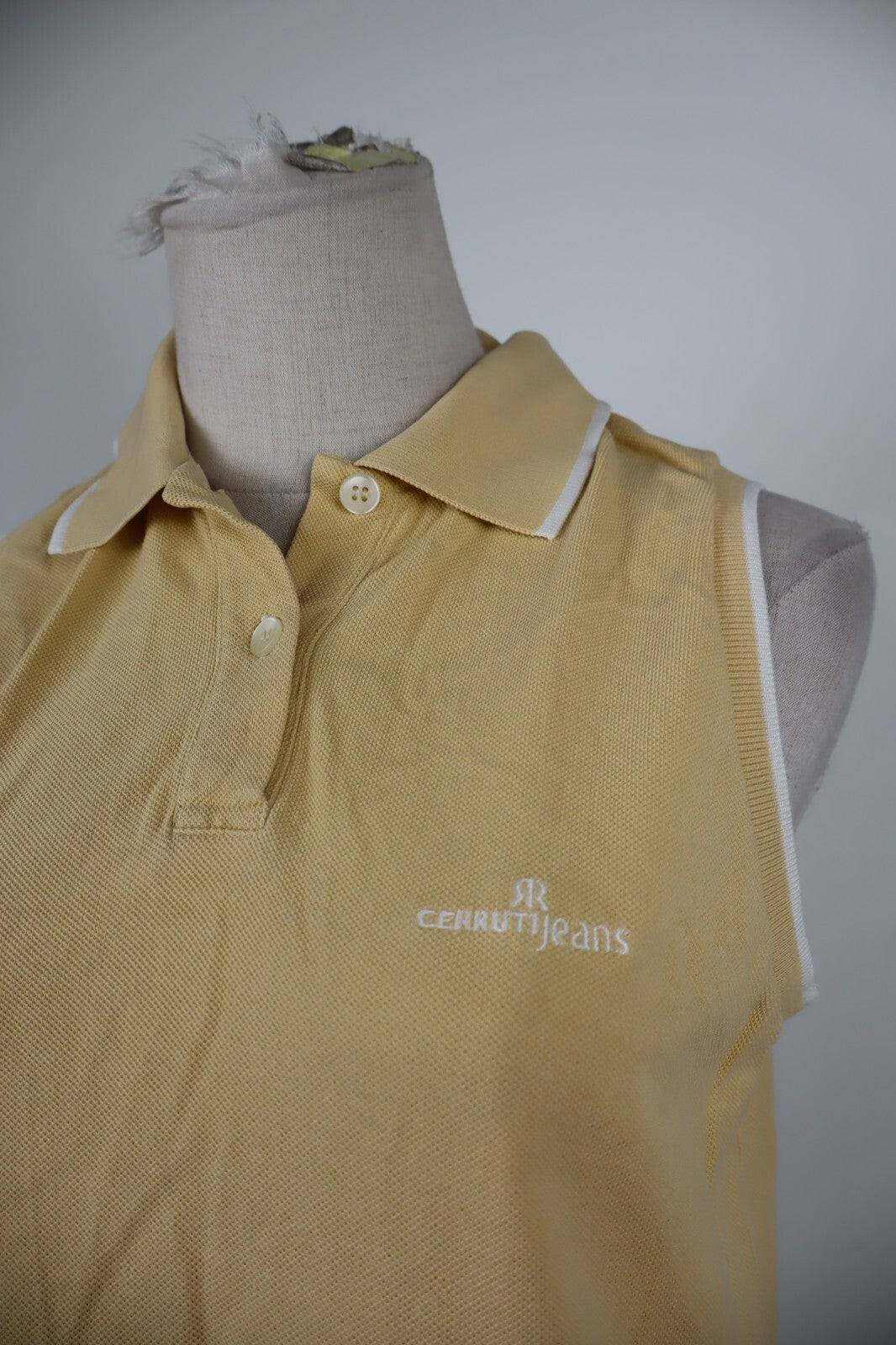 CERRUTI JEANS POLO SMANICATA DONNA MAGLIA COTONE TG M WOMAN SHIRT CASUAL VINTAGE