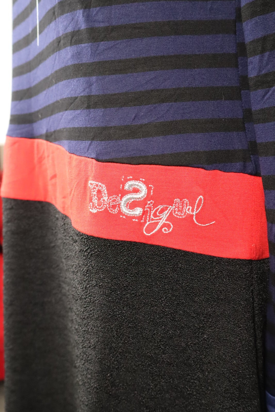 DESIGUAL VESTITO DONNA TG. XL WOMAN CASUAL VINTAGE DRESS ABITO PARTY