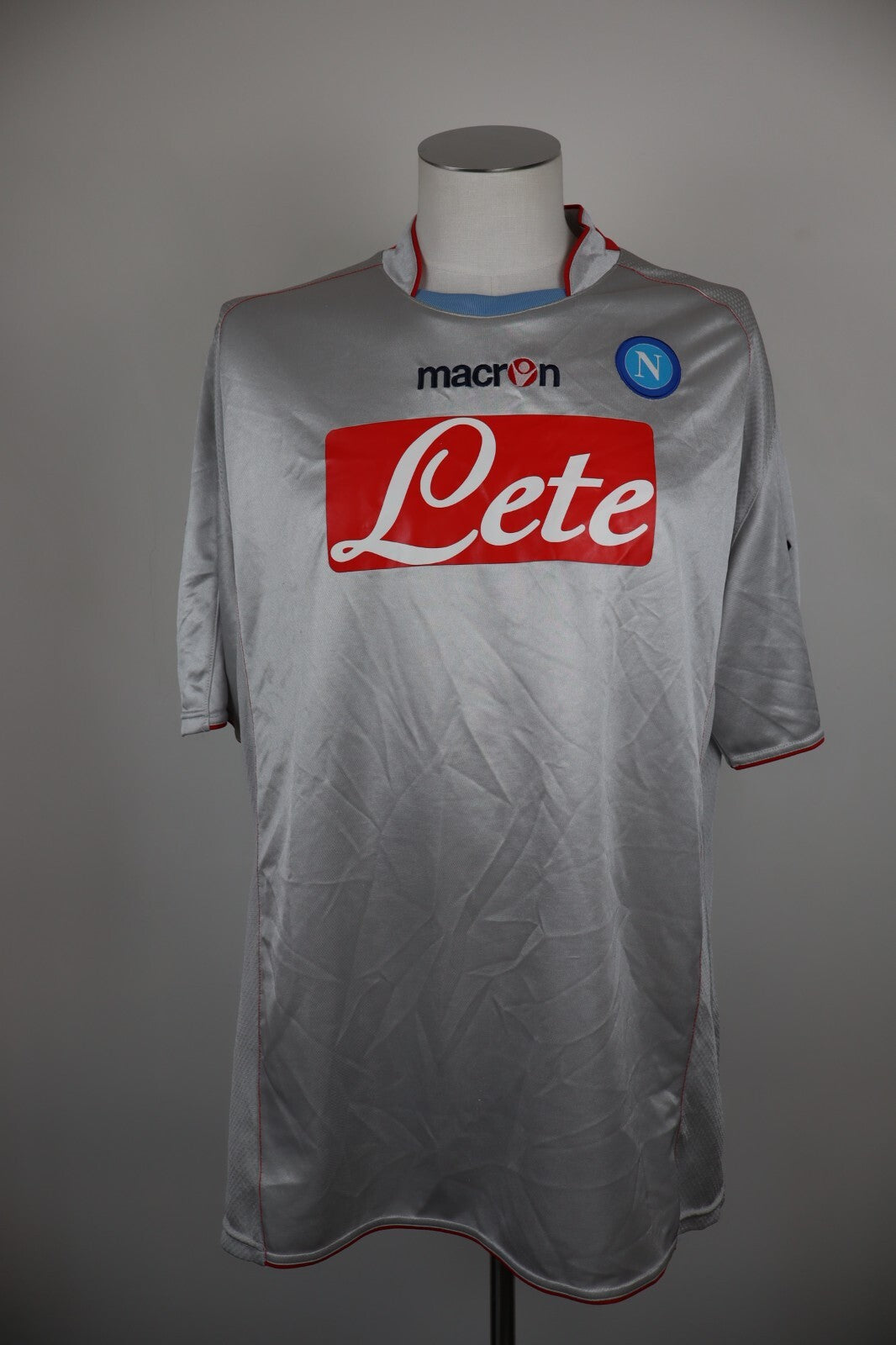 MACRON NAPOLI MAGLIA CALCIO UOMO Tg XXL SOCCER TRIKOT MAN JERSEY T-SHIRT SPORT