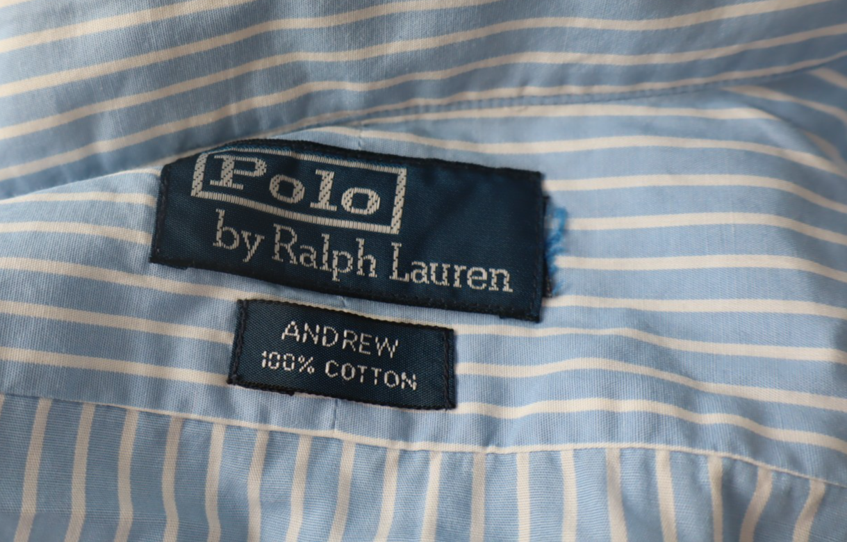 POLO RALPH LAUREN CAMICIA UOMO XL MAN CASUAL VINTAGE SHIRT COTONE MANICA LUNGA