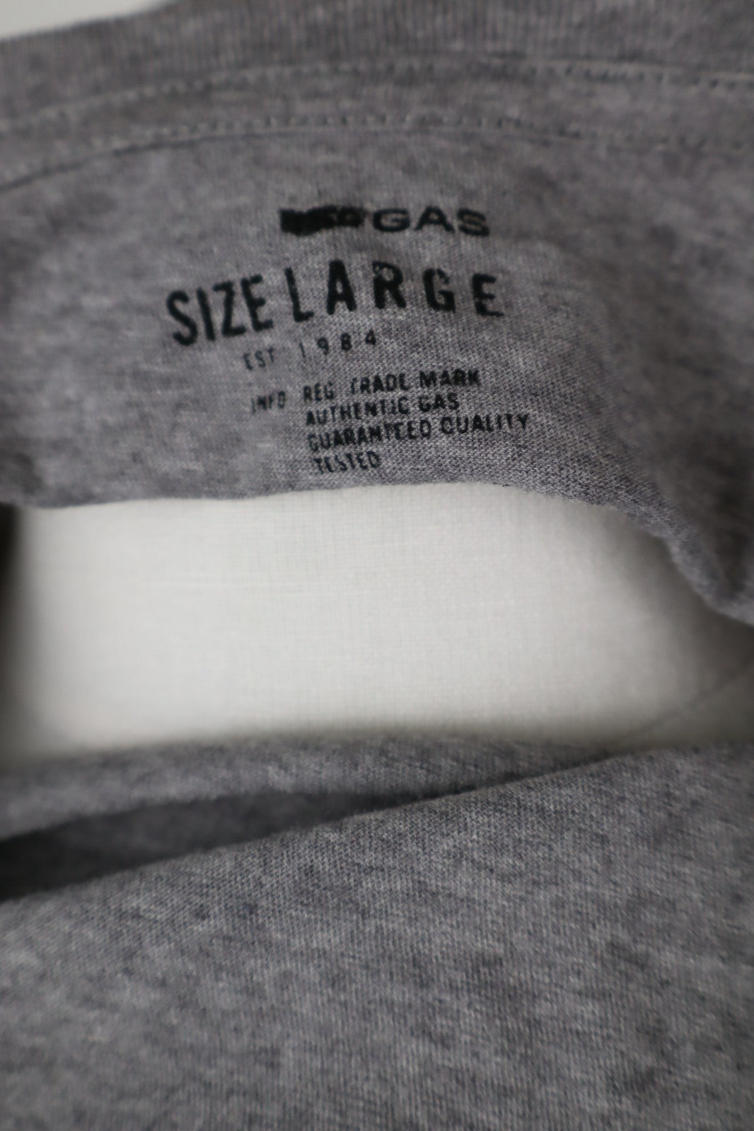GAS JEANS MAGLIA COTONE UOMO TG. L MAN T- SHIRT CASUAL VINTAGE COTTON