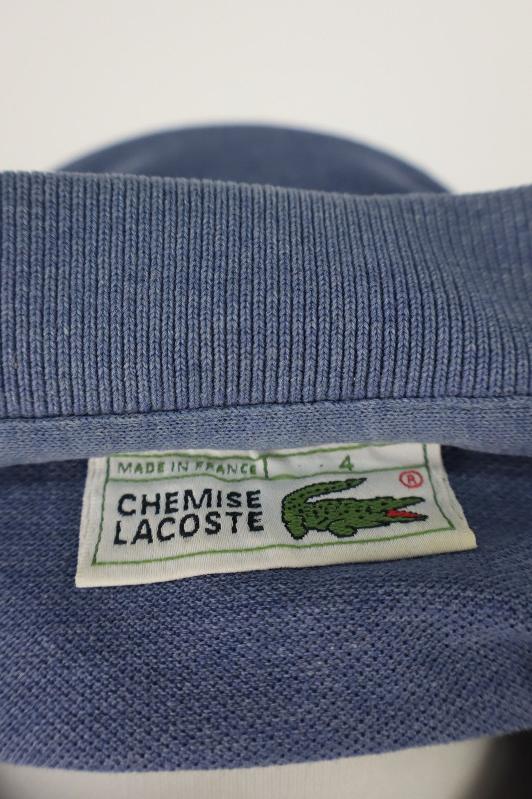 LACOSTE POLO MAGLIA UOMO TG 4 MAN COTONE SHIRT CASUAL VINTAGE COTTON