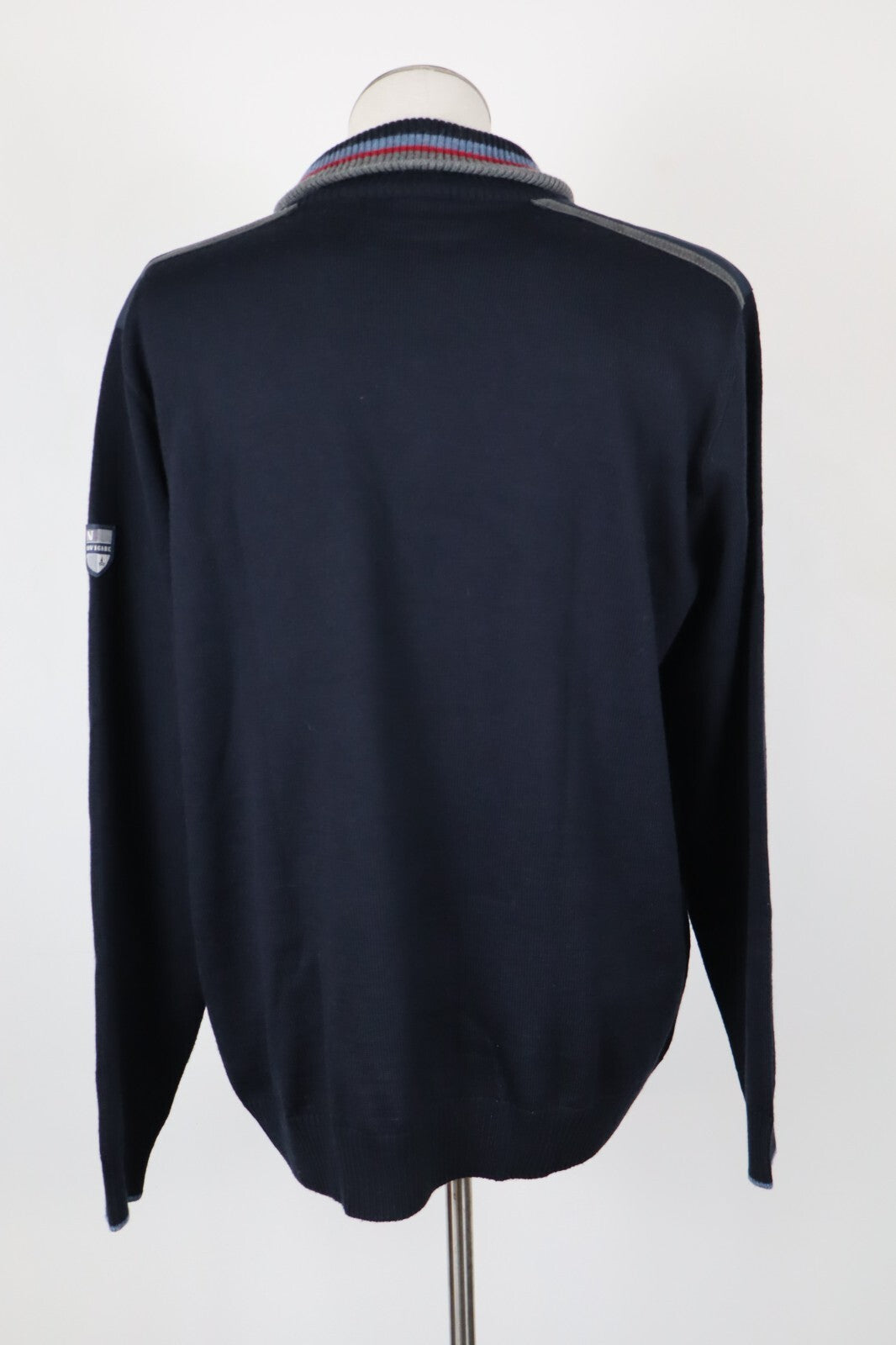 NAVIGARE MAGLIONE CON ZIP LANA VINTAGE UOMO TG 2XL MAN SWEATER CASUAL