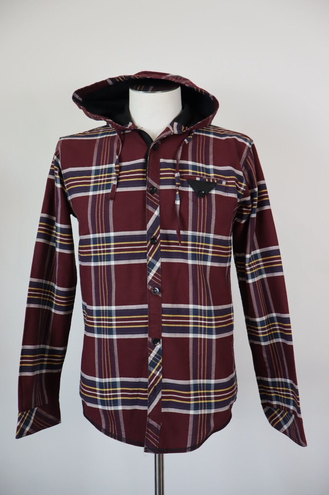 TIMBERLAND CAMICIA CON CAPPUCCIO UOMO COTONE TG S MAN CASUAL VINTAGE SHIRT