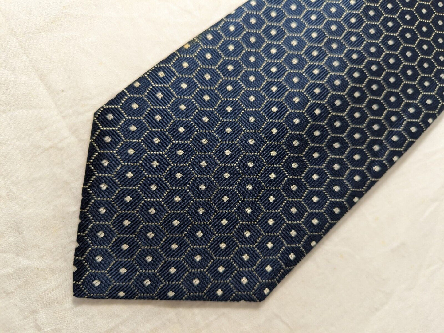 NINO SALZANO 100%  SILK TIE SETA CRAVATTA NECKTIE MADE IN ITALY