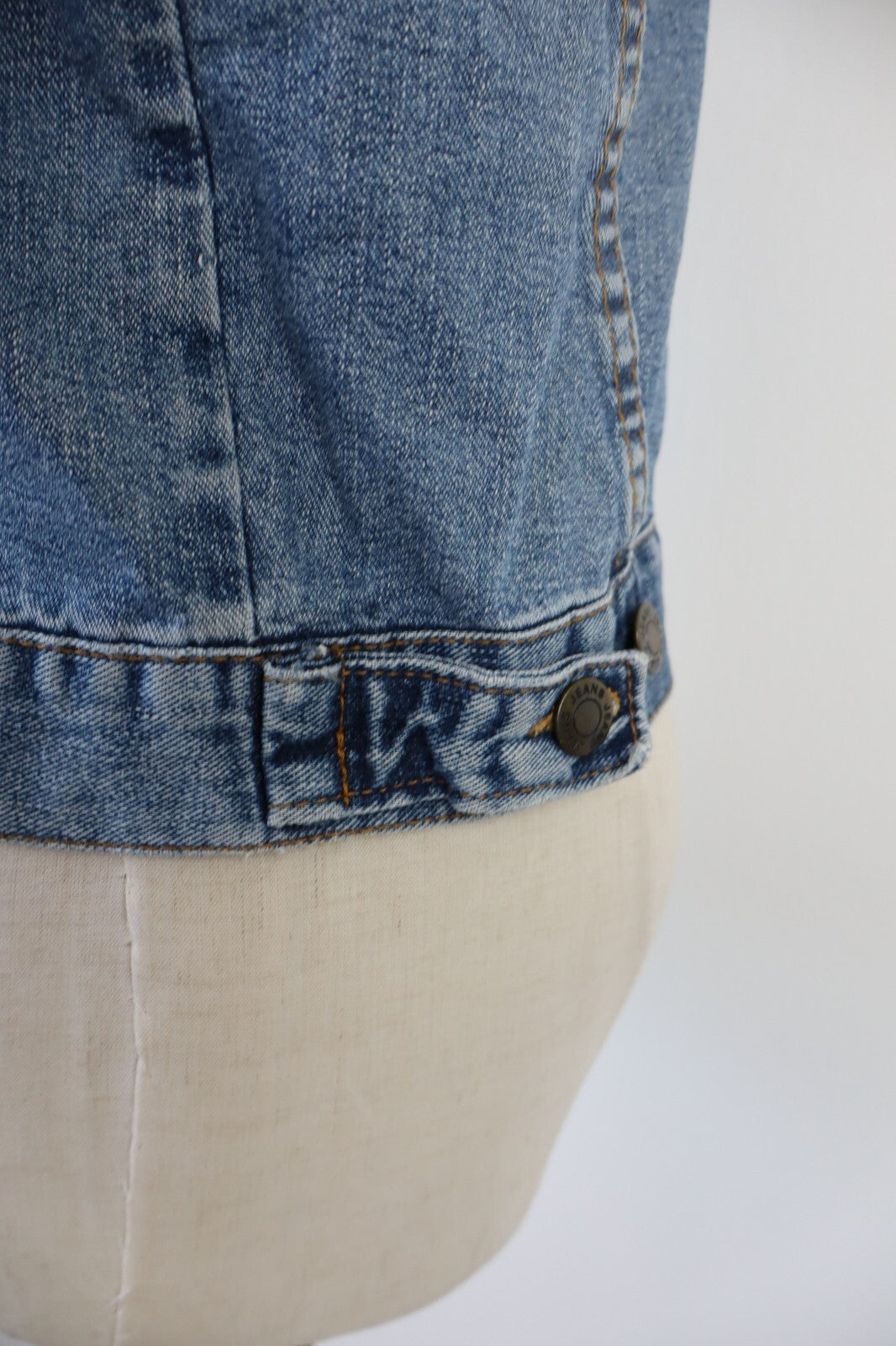 KAPPA GIUBBINO JEANS DONNA TG M STREETWEAR CROP DENIM URBAN VINTAGE Y2K 2000'S