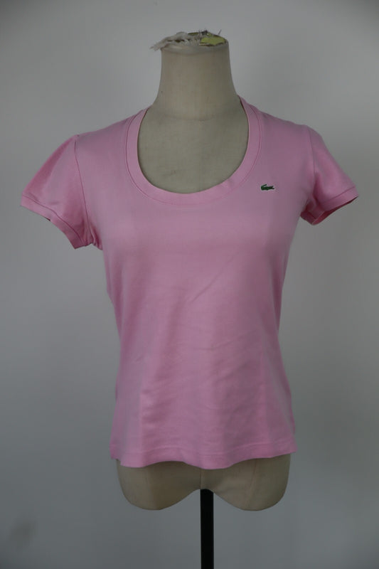 LACOSTE MAGLIA DONNA TG. 38 WOMAN CASUAL VINTAGE TANK TOP T-SHIRT