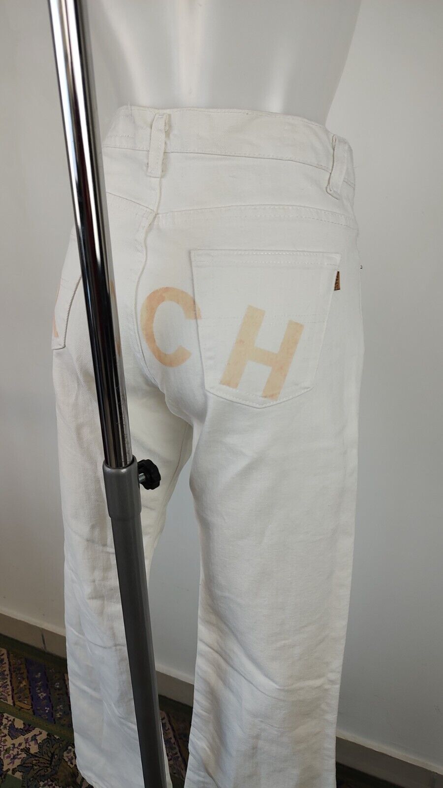 RICHMOND PANTALONE CASUAL DONNA TG. 30 WOMAN VINTAGE PANTS COTONE
