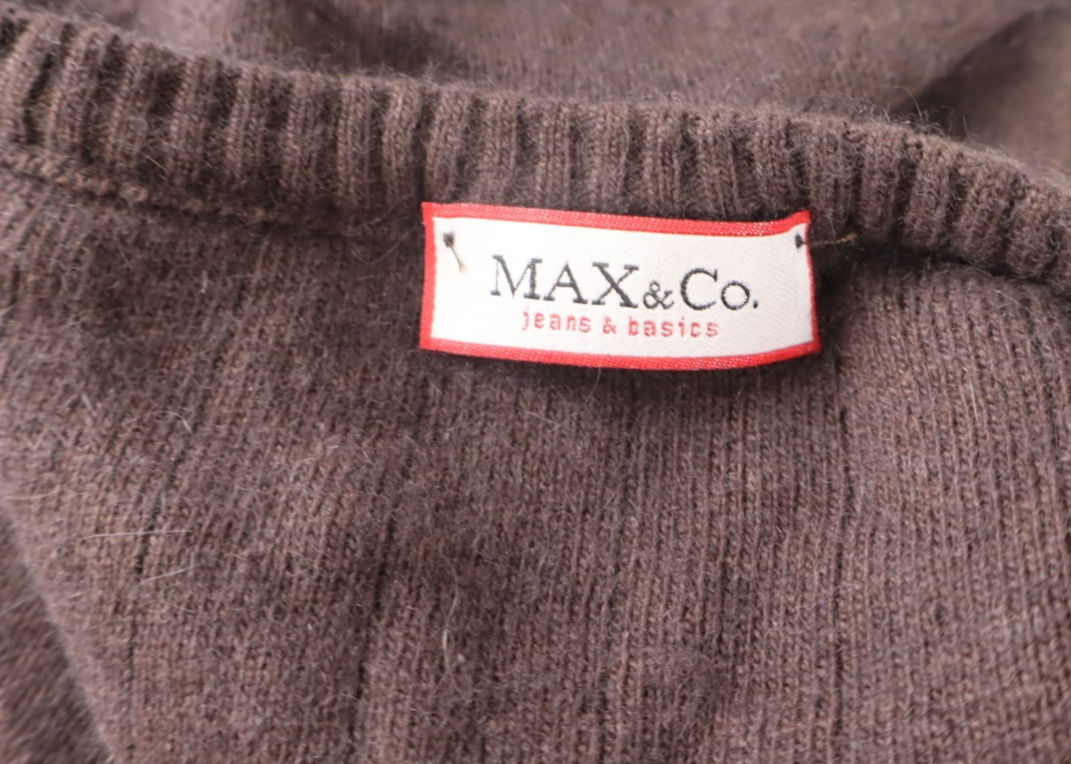 MAX&CO MAGLIONE MAGLIA DONNA Tg. S WOMAN CASUAL SWEATER CON BOTTONI LANA ANGORA