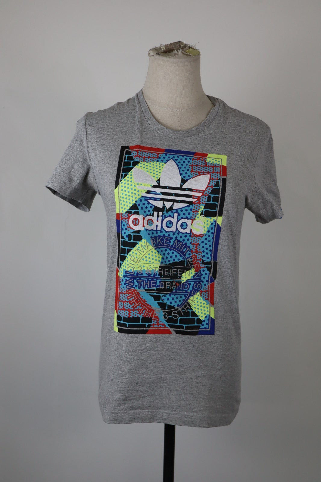 ADIDAS MAGLIA CANOTTA DONNA TG. XS WOMAN CASUAL VINTAGE T-SHIRT TOP COTONE