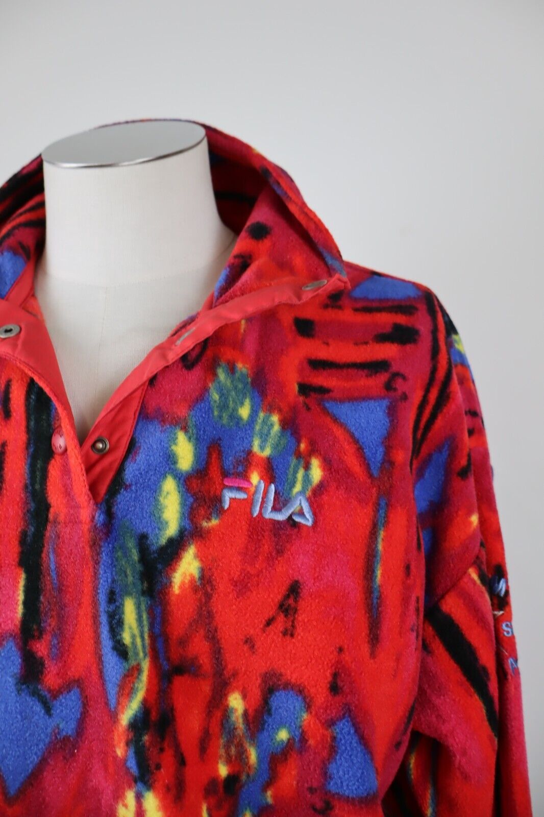 FILA ITALIA FELPA CON ZIP SCI MAGLIA SPORT UOMO TG 46 VINTAGE MAN JACKET CASUAL