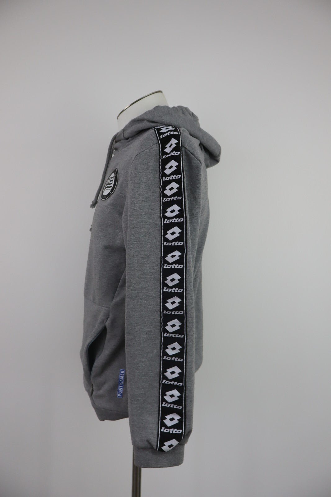 LOTTO  SK STURM GRATZ FELPA CALCIO CAPPUCCIO UOMO Tg. M MAN CASUAL SWEATSHIRT