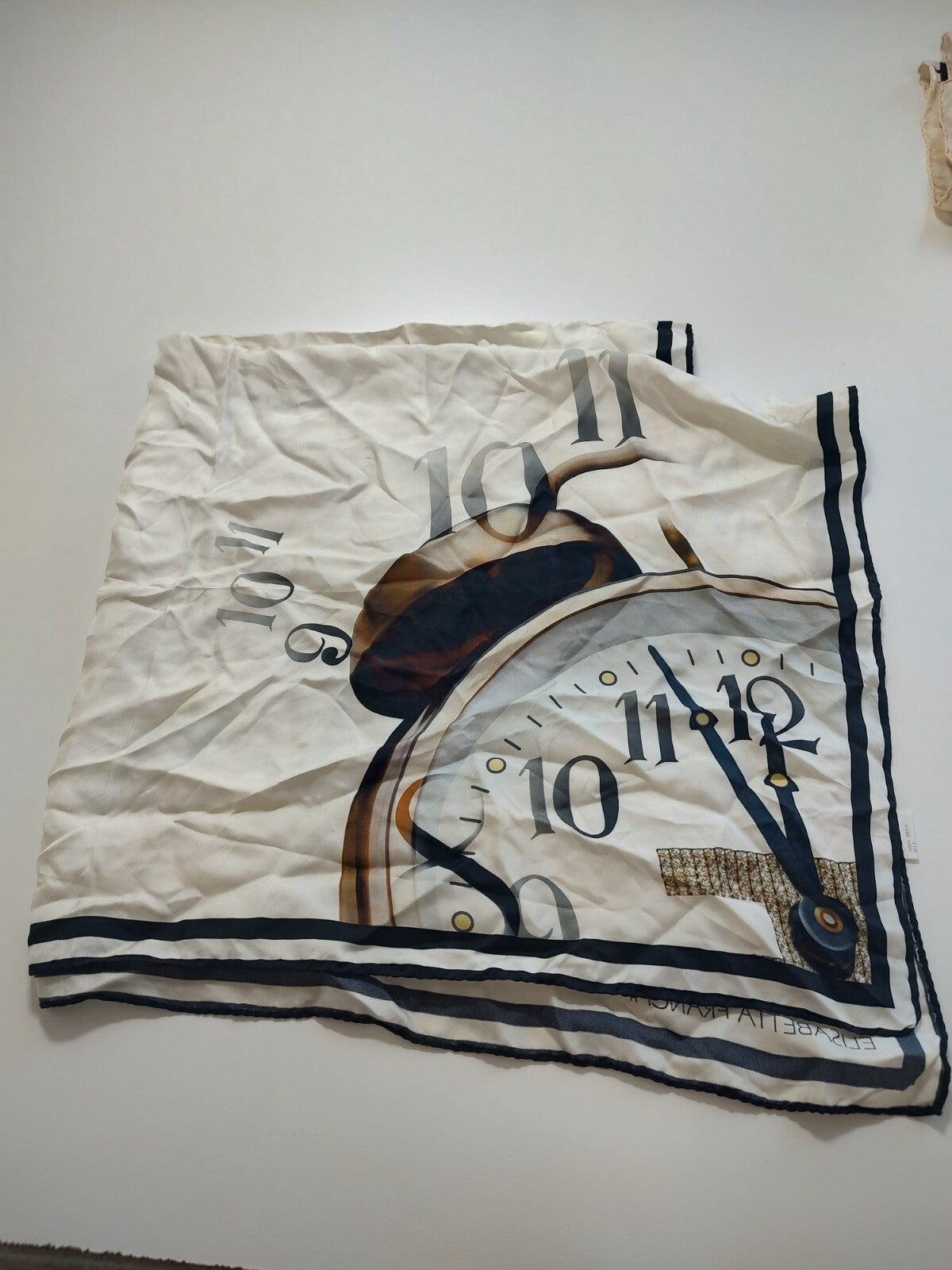 ELISABETTA FRANCHI FOULARD 100% SILK SETA SCARVES SCARF SQUARE MADE IN ITALY