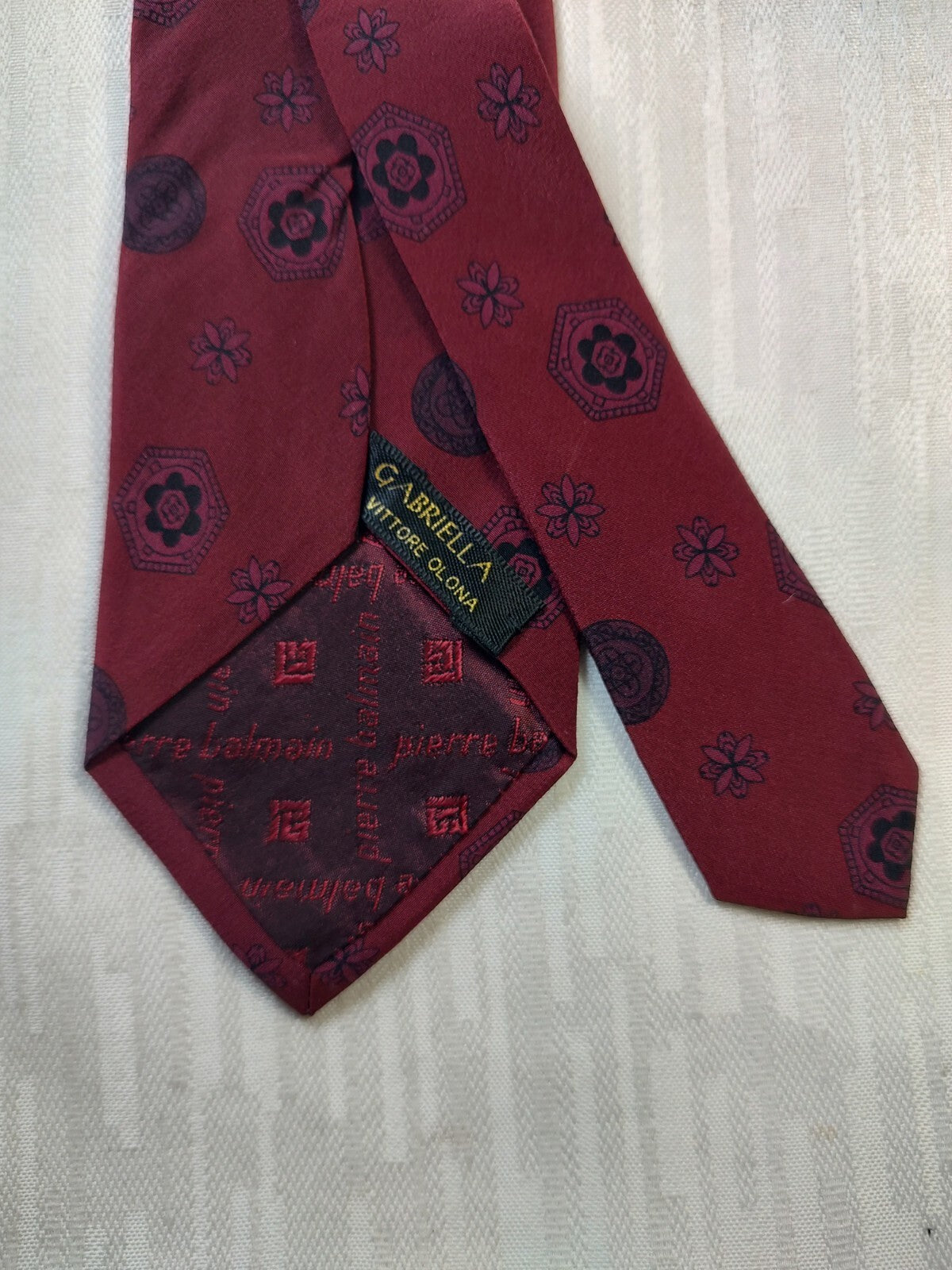 PIERRE BALMAIN 100% SILK TIE SETA CRAVATTA NECKTIE MADE IN ITALY CLASSIC