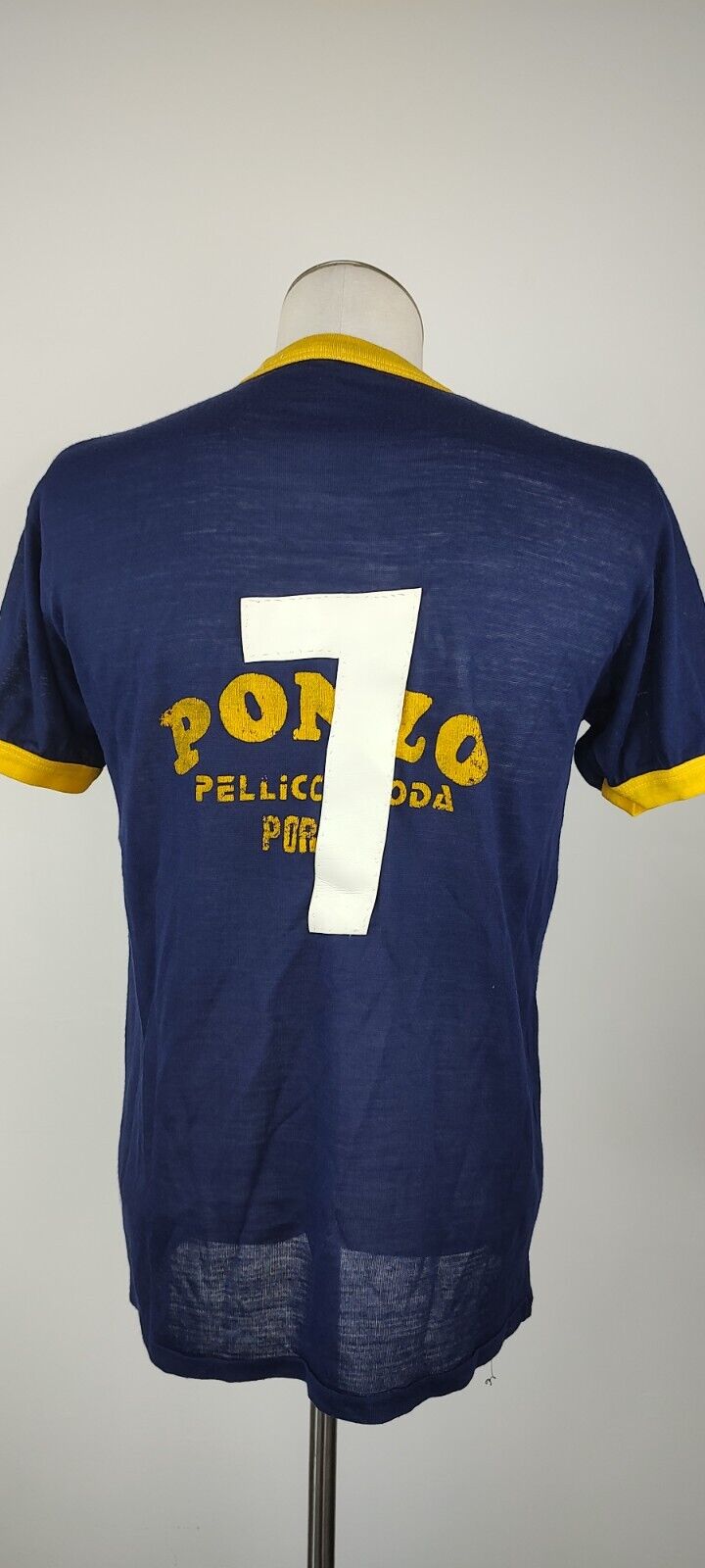 METERO SPORTING PORTICI MAGLIA CALCIO UOMO Tg M SOCCER TRIKOT MAN JERSEY nr 7