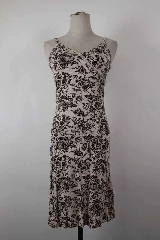 LIU JO VESTITO DONNA TG. 44 WOMAN CASUAL VINTAGE DRESS ABITO VISCOSA