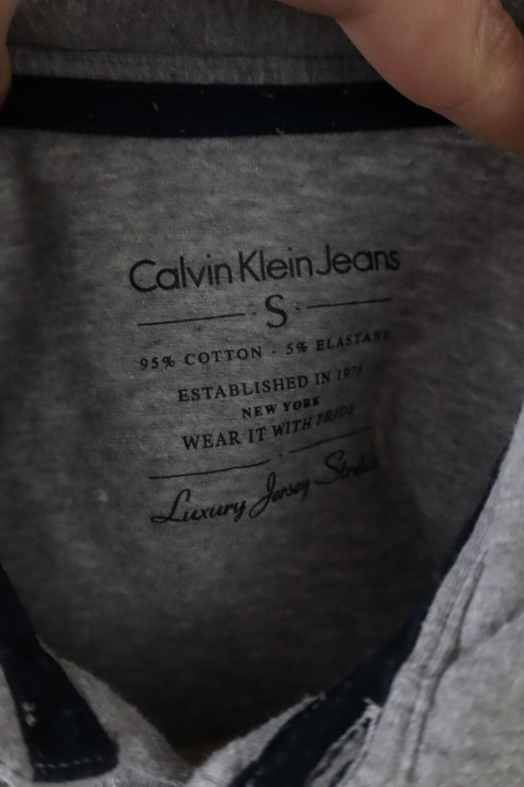 CALVIN KLEIN  MAGLIA UOMO TG. S MAN POLO SHIRT CASUAL VINTAGE