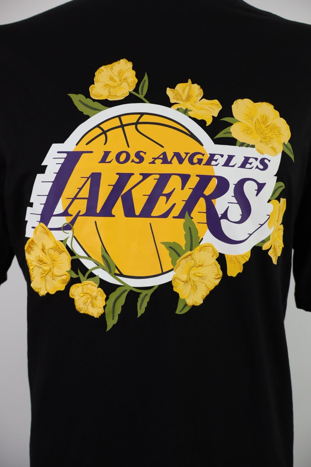 NEW ERA LAKERS LOS ANGELES MAGLIA UOMO TG. L MAN T-SHIRT VINTAGE CASUAL COTONE