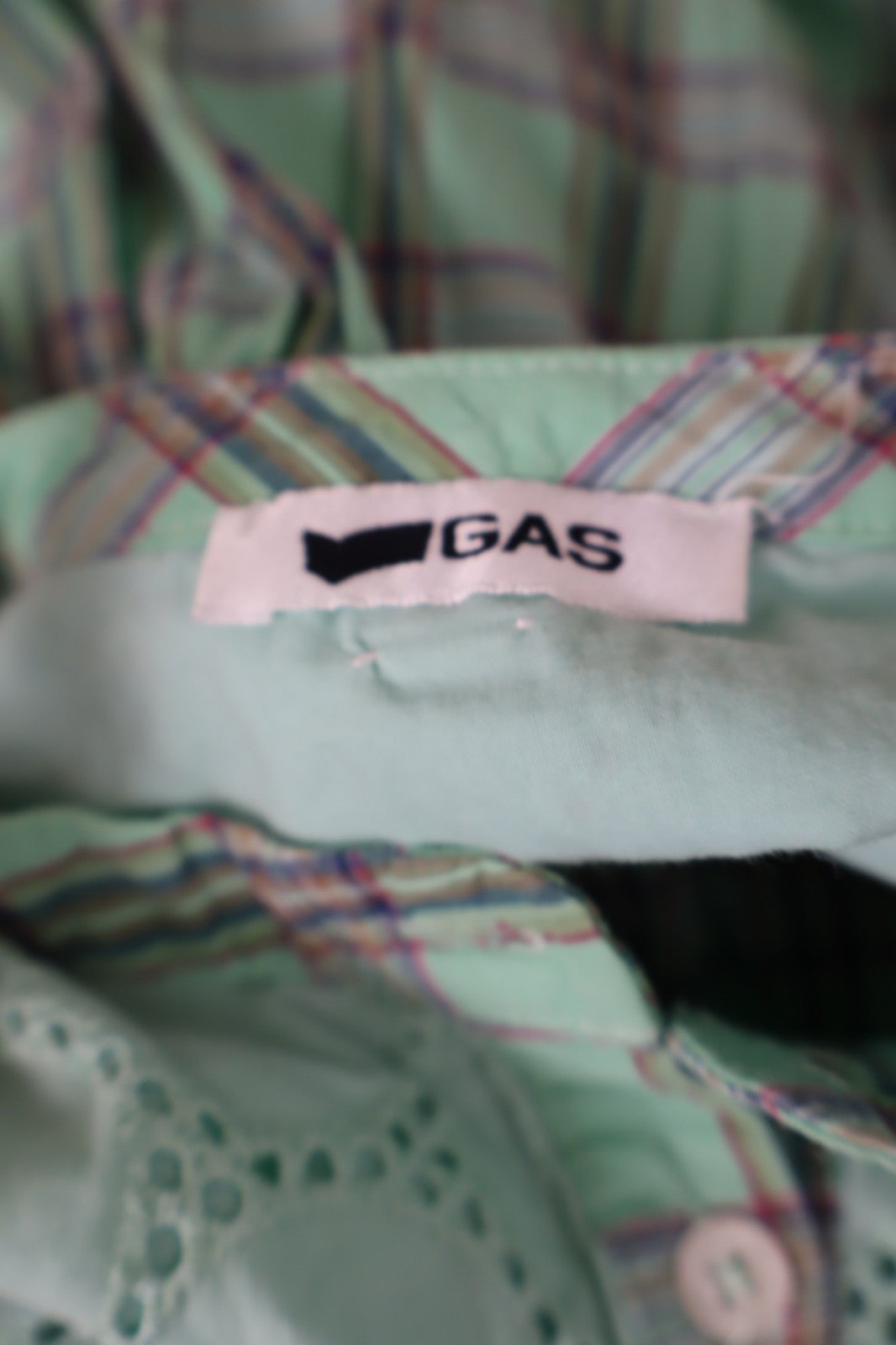 GAS CAMICIA DONNA TG. S WOMAN SHIRT CASUAL VINTAGE COTONE COTTON