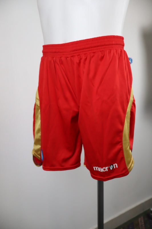 MACRON NAPOLI PANTALONCINI CALCIO SPORT UOMO TG S VINTAGE MEN SHORTS