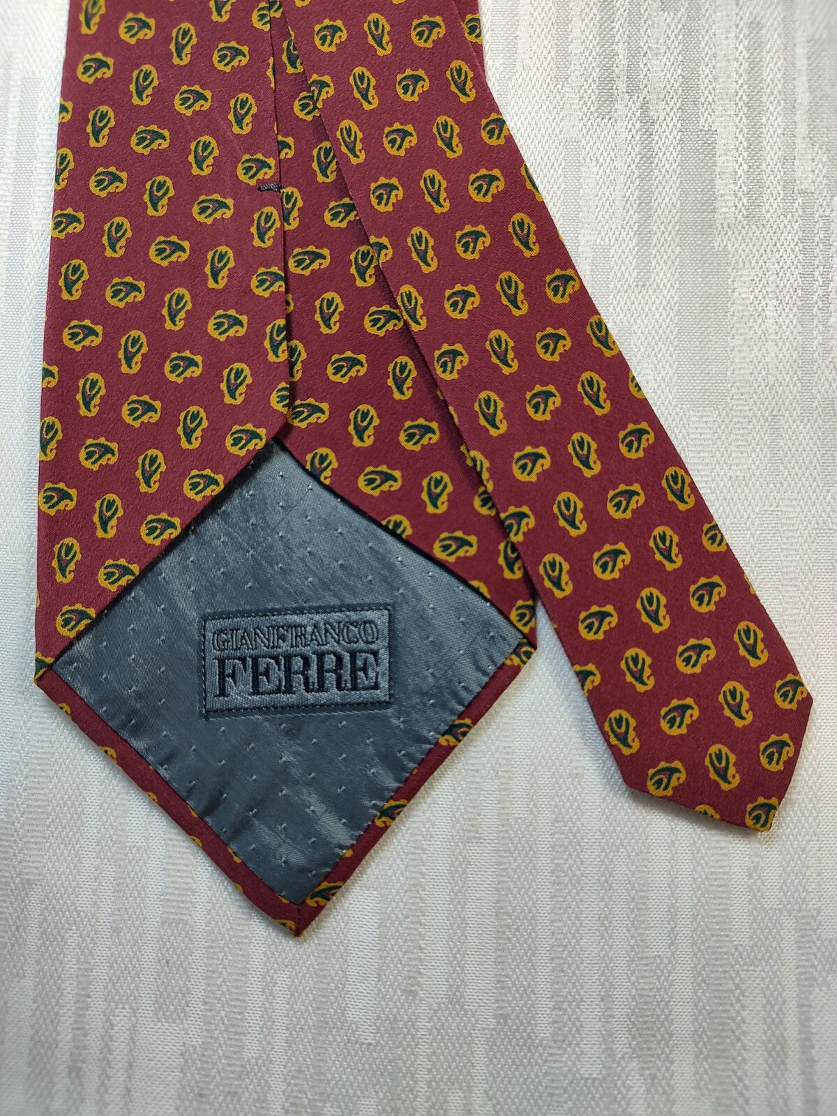 GIANFRANCO FERRE' 100% SILK TIE SETA CRAVATTA NECKTIE MADE IN ITALY CLASSIC