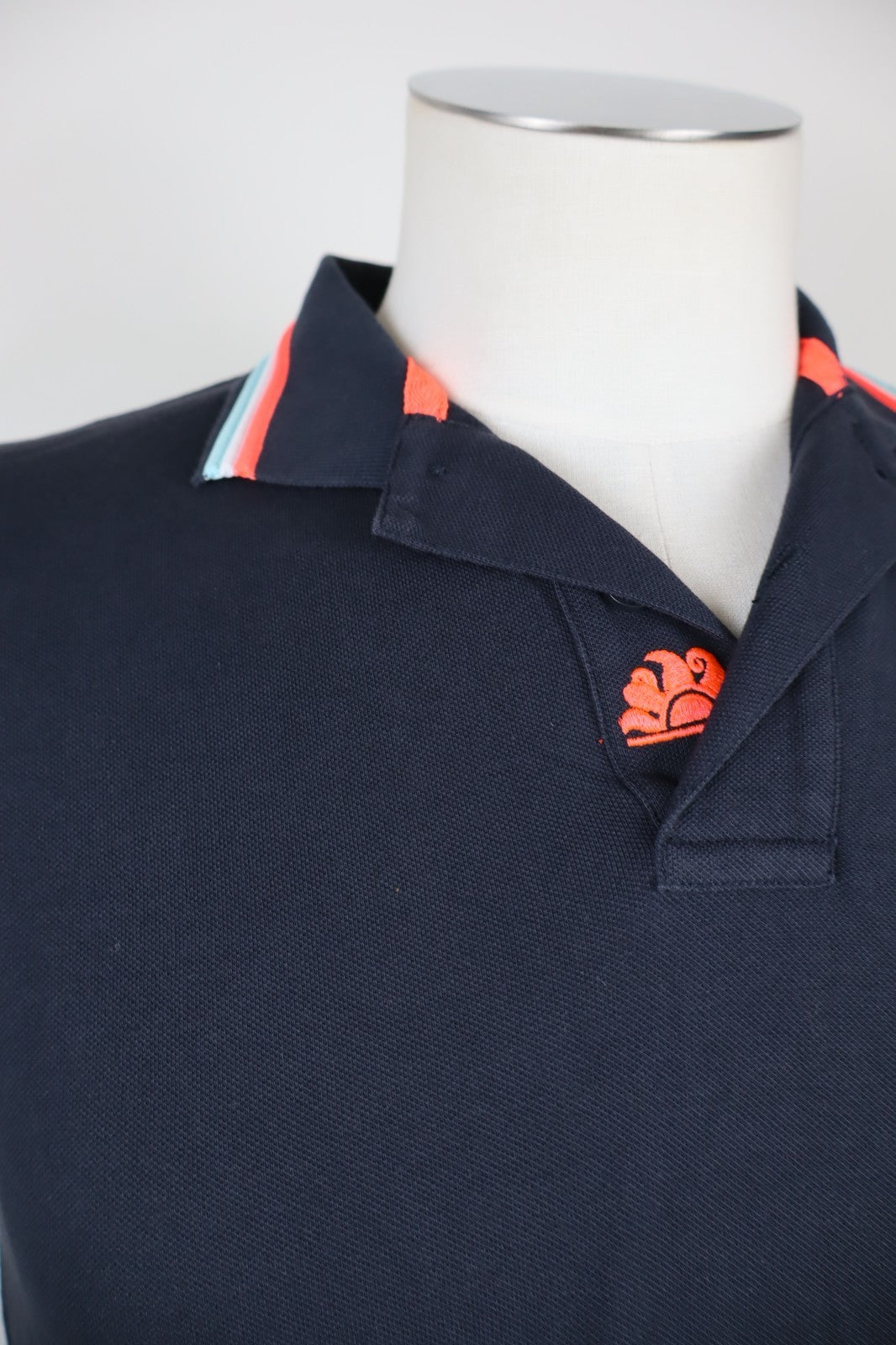 SUNDEK MAGLIA POLO UOMO COTONE TG. S MAN COTTON SHIRT CASUAL VINTAGE BLU