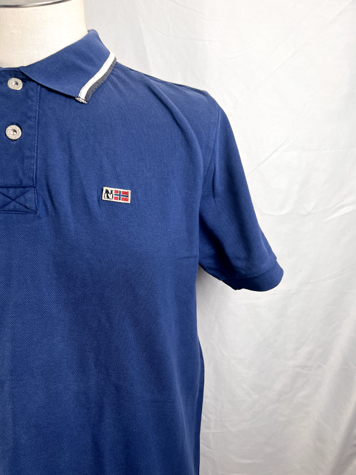 NAPAPIJRI MAGLIA POLO UOMO TG. L MAN SHIRT CASUAL VINTAGE COTONE COTTON