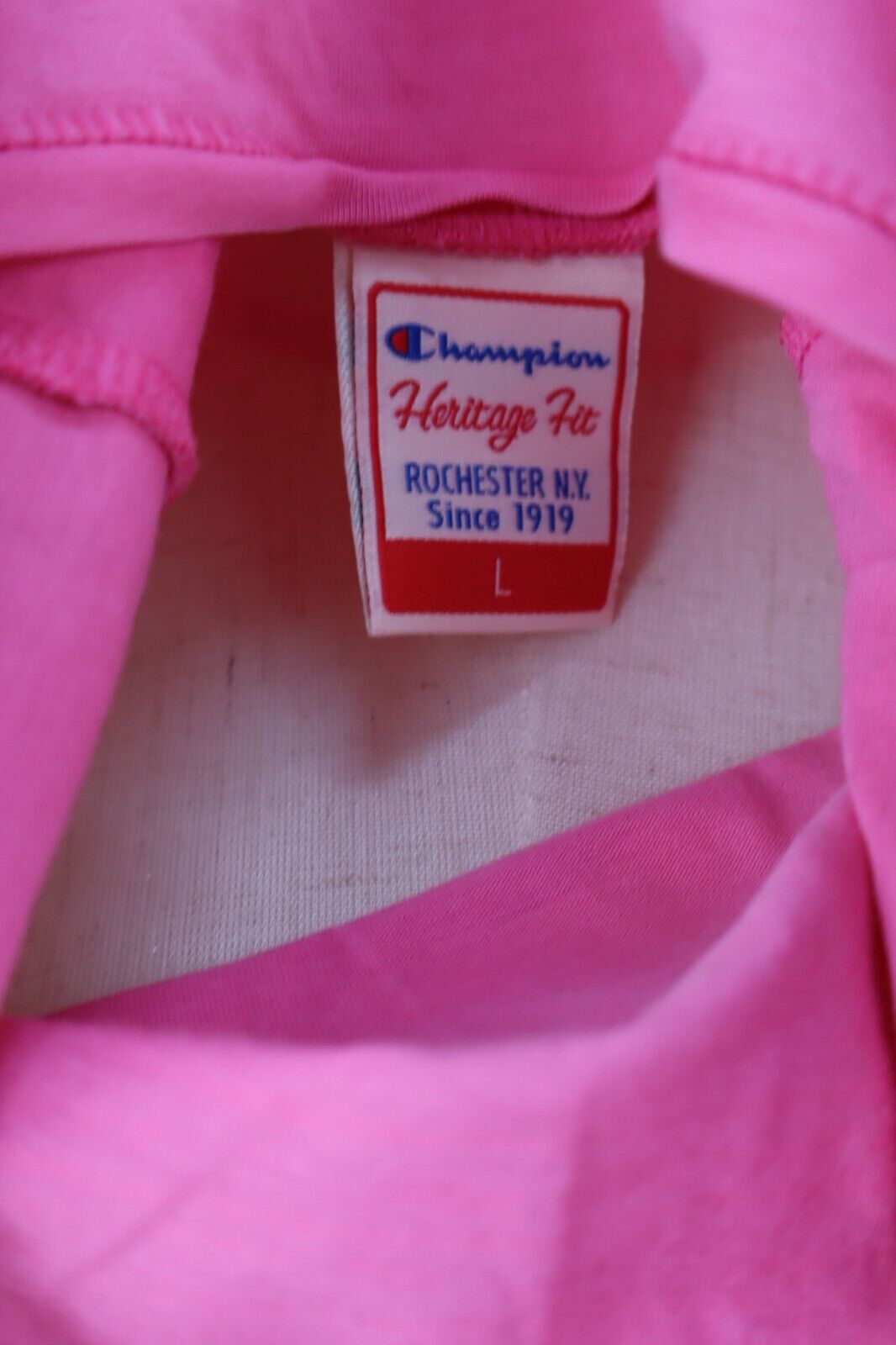 CHAMPION MAGLIA DONNA COTONE TG. L WOMAN VINTAGE TOP T-SHIRT CASUAL