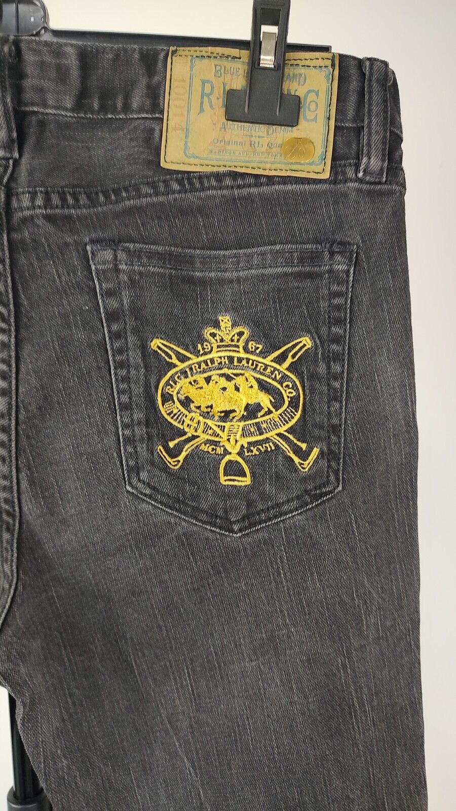 RALPH LAUREN SPORT PANTALONI JEANS UOMO TG W30 MAN PANTS CASUAL VINTAGE