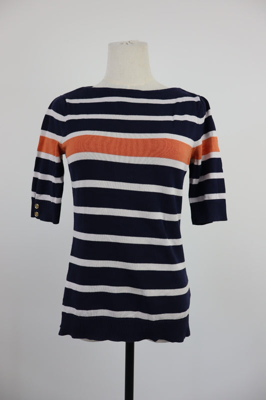 LAUREN RALPH LAUREN DONNA MAGLIA COTONE TG. S WOMAN SHIRT CASUAL VINTAGE COTTON