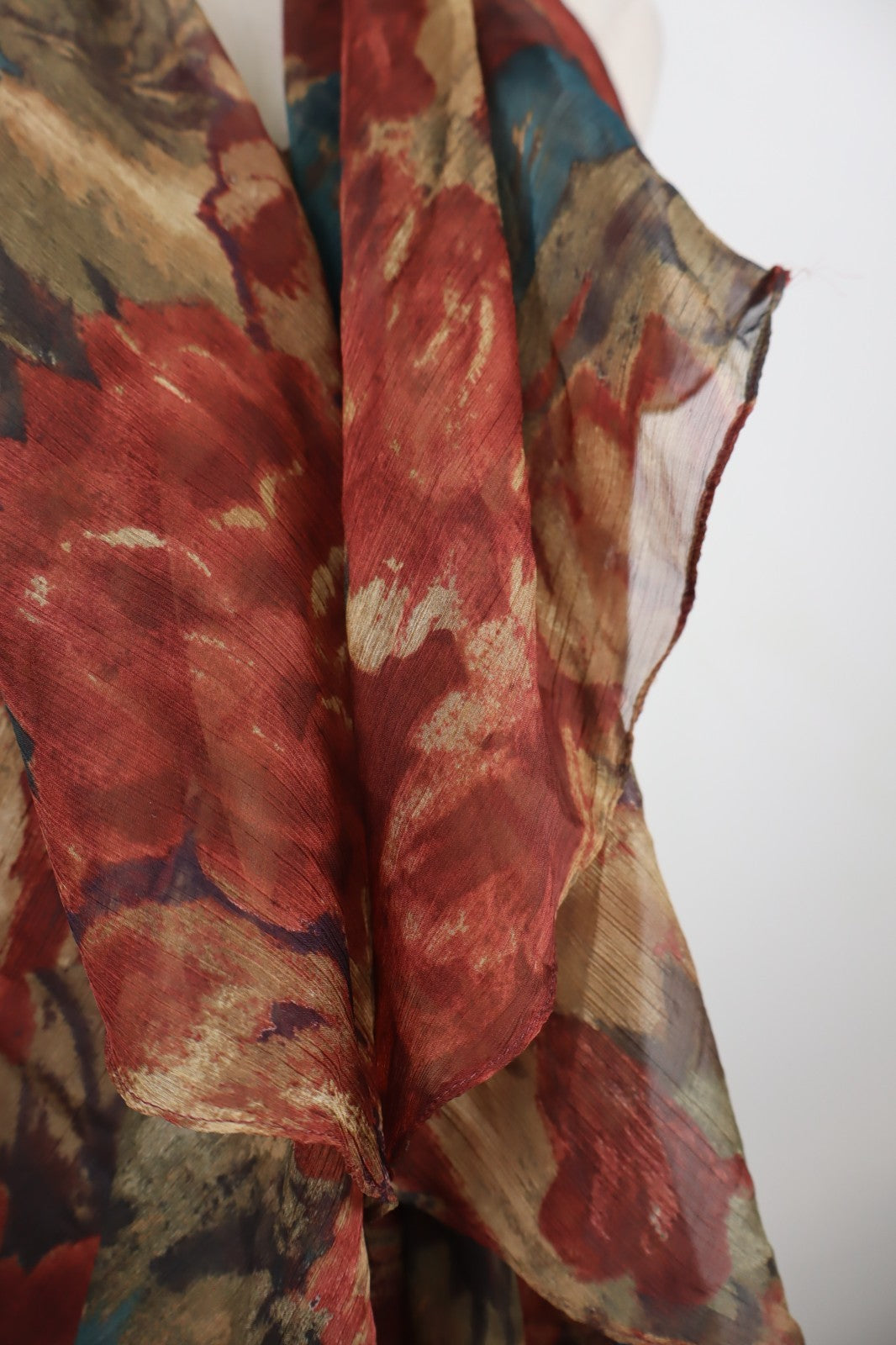 RALPH LAUREN MAGLIA SMANICATA DONNA TG. 2 WOMAN CASUAL T-SHIRT VINTAGE FLOREALE